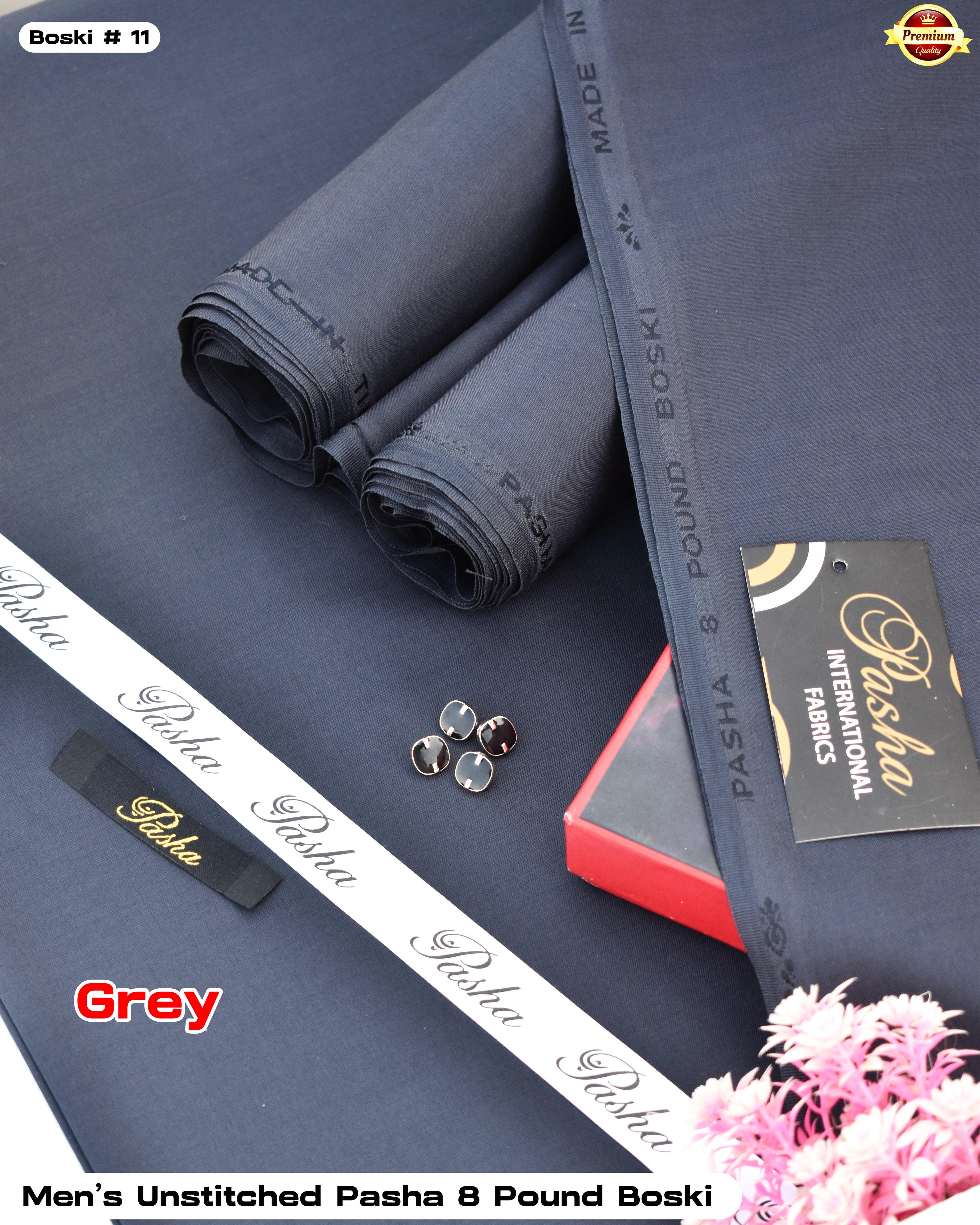 Pasha 8 Pound Italian Boski- Grey