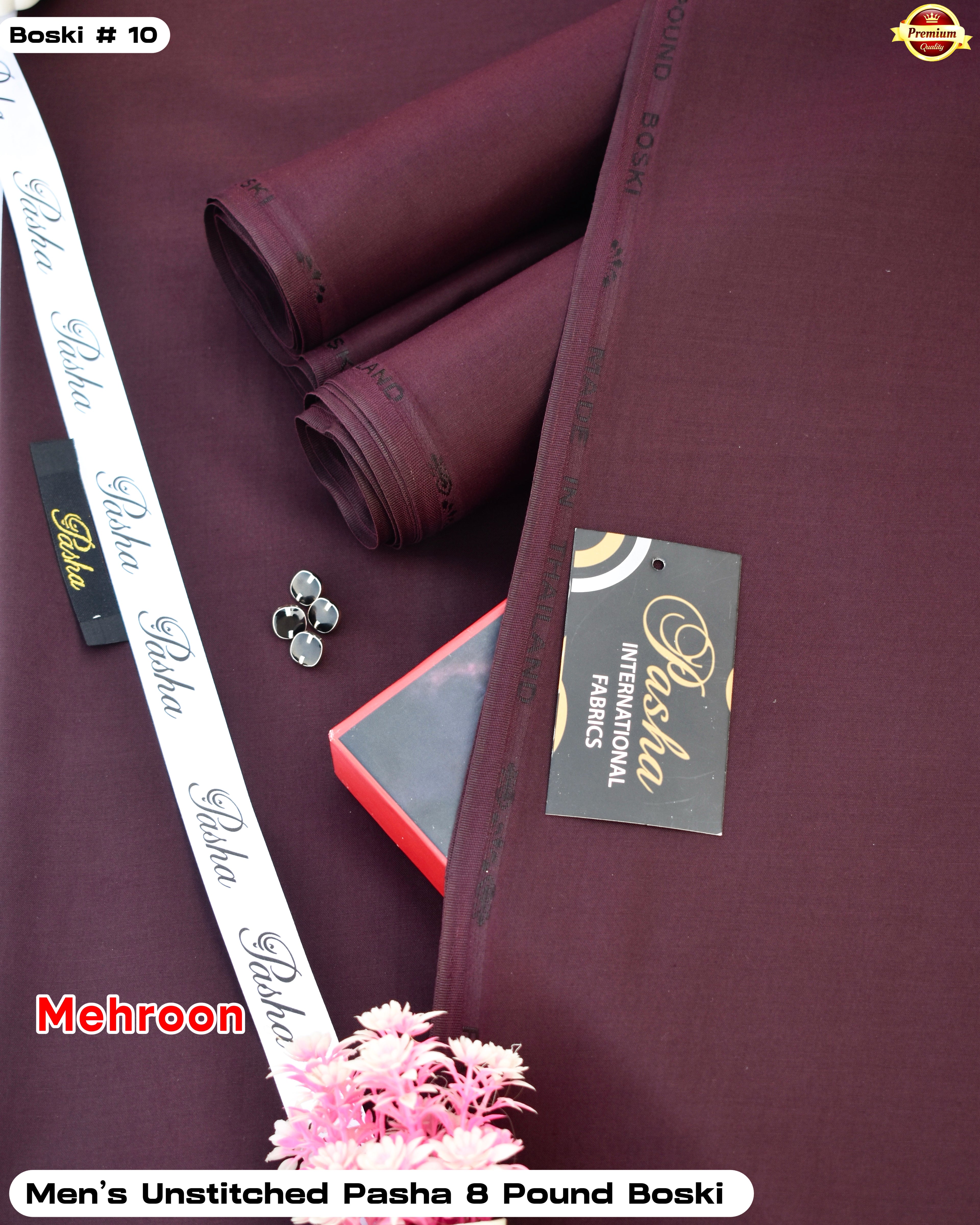 Pasha 8 Pound Italian Boski- Dark Mehroon