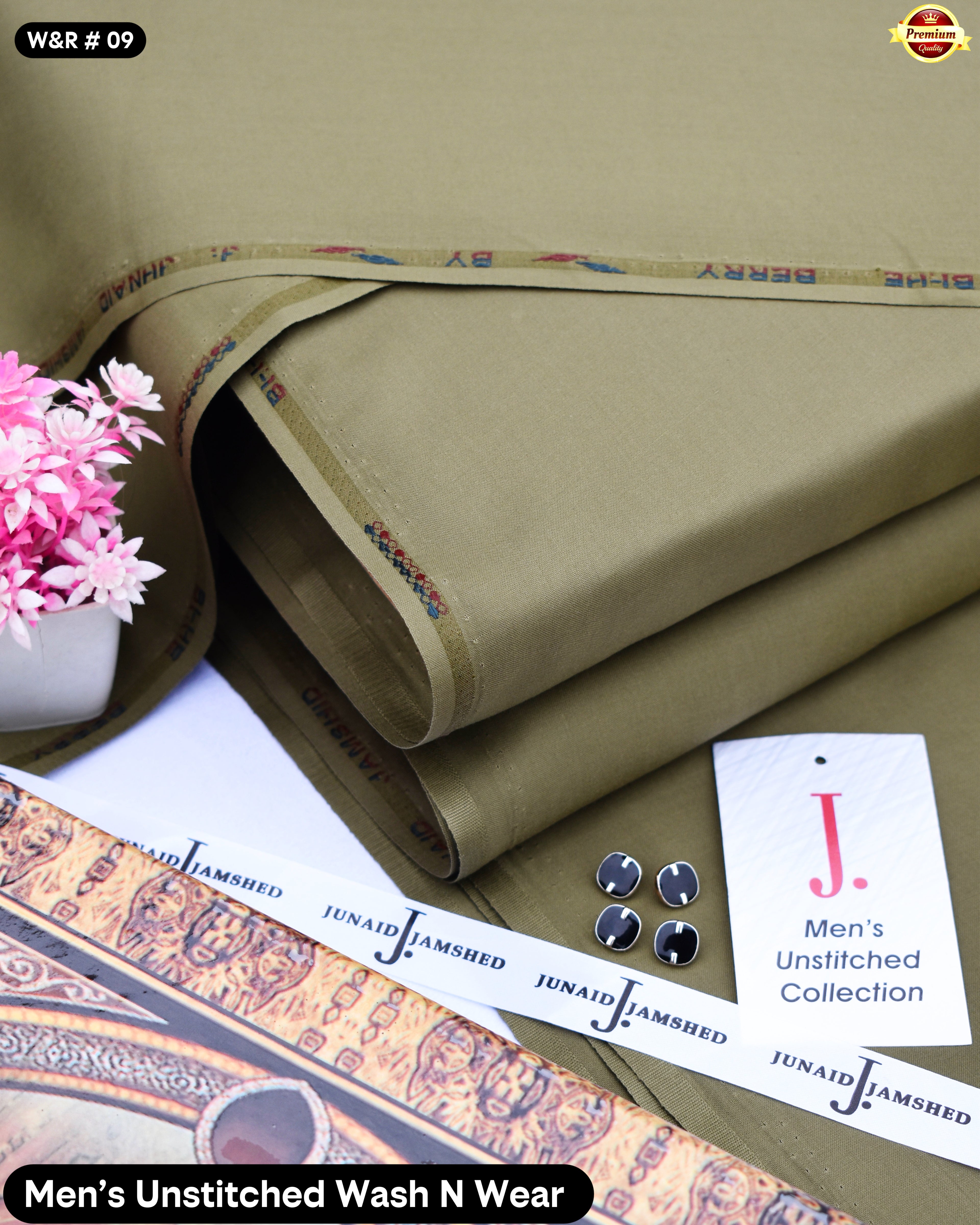 Premium J. Wash N Wear- Khaki