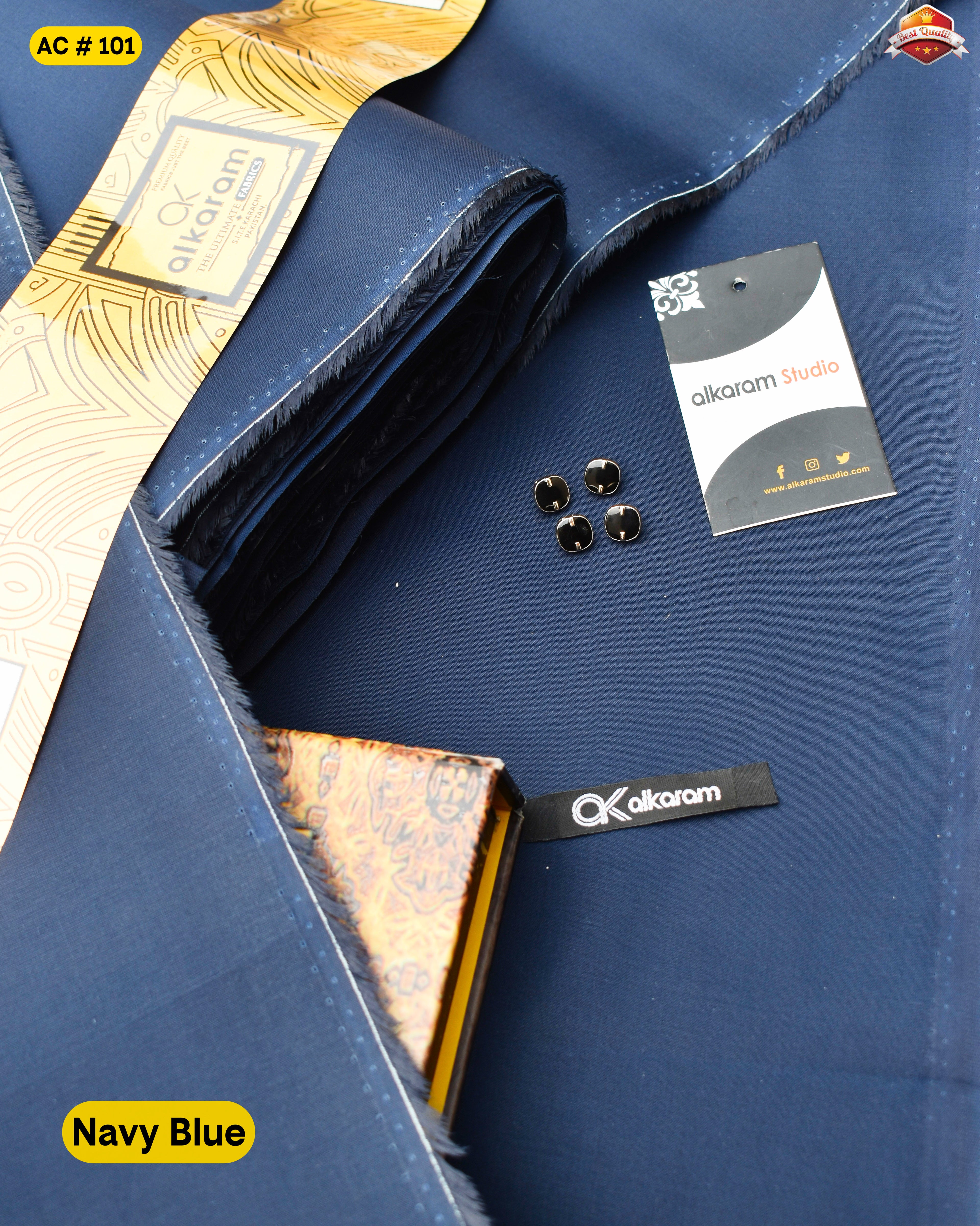 Alkaram Famous Cotton- Navy Blue