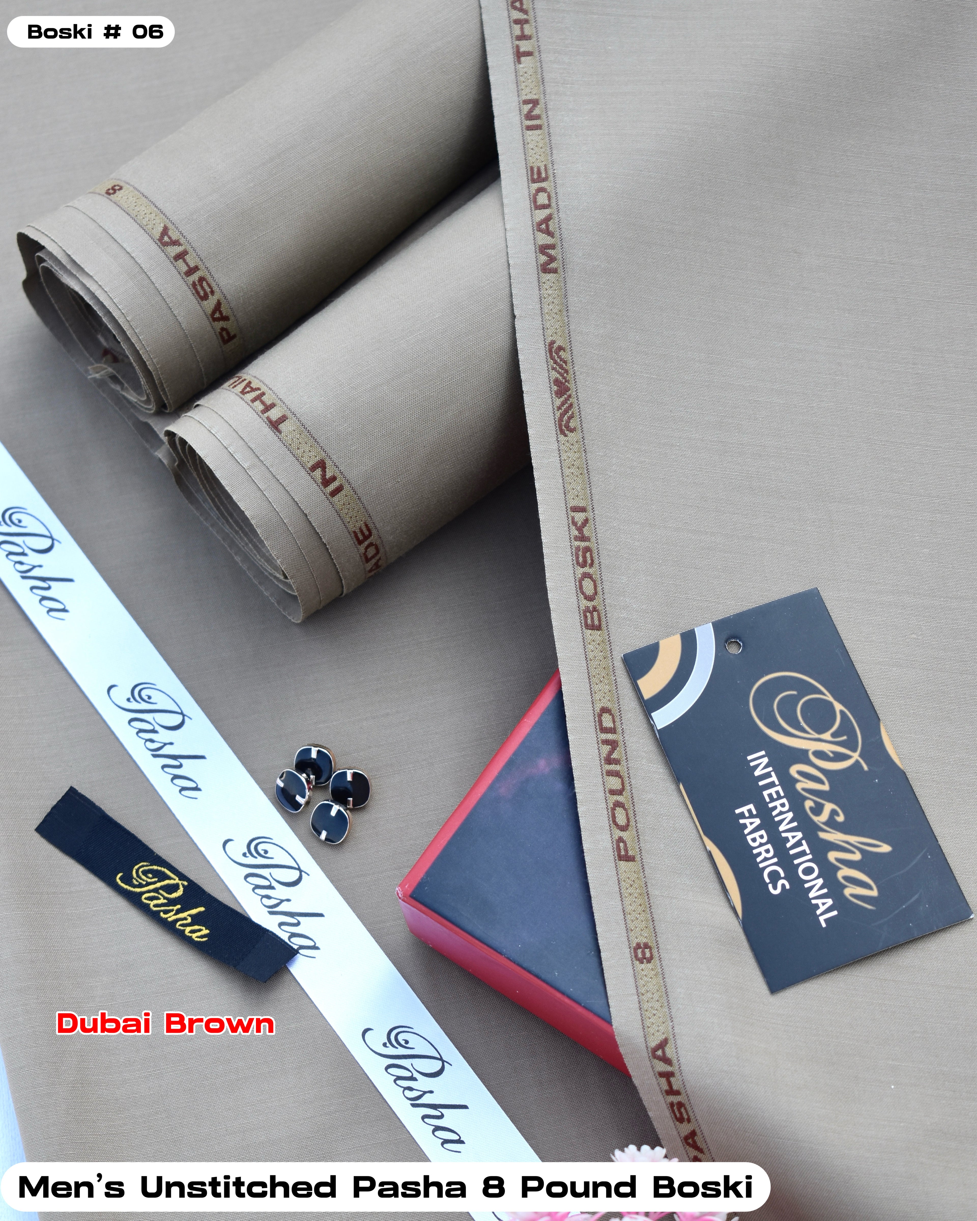 Pasha 8 Pound Italian Boski- Dubai Brown