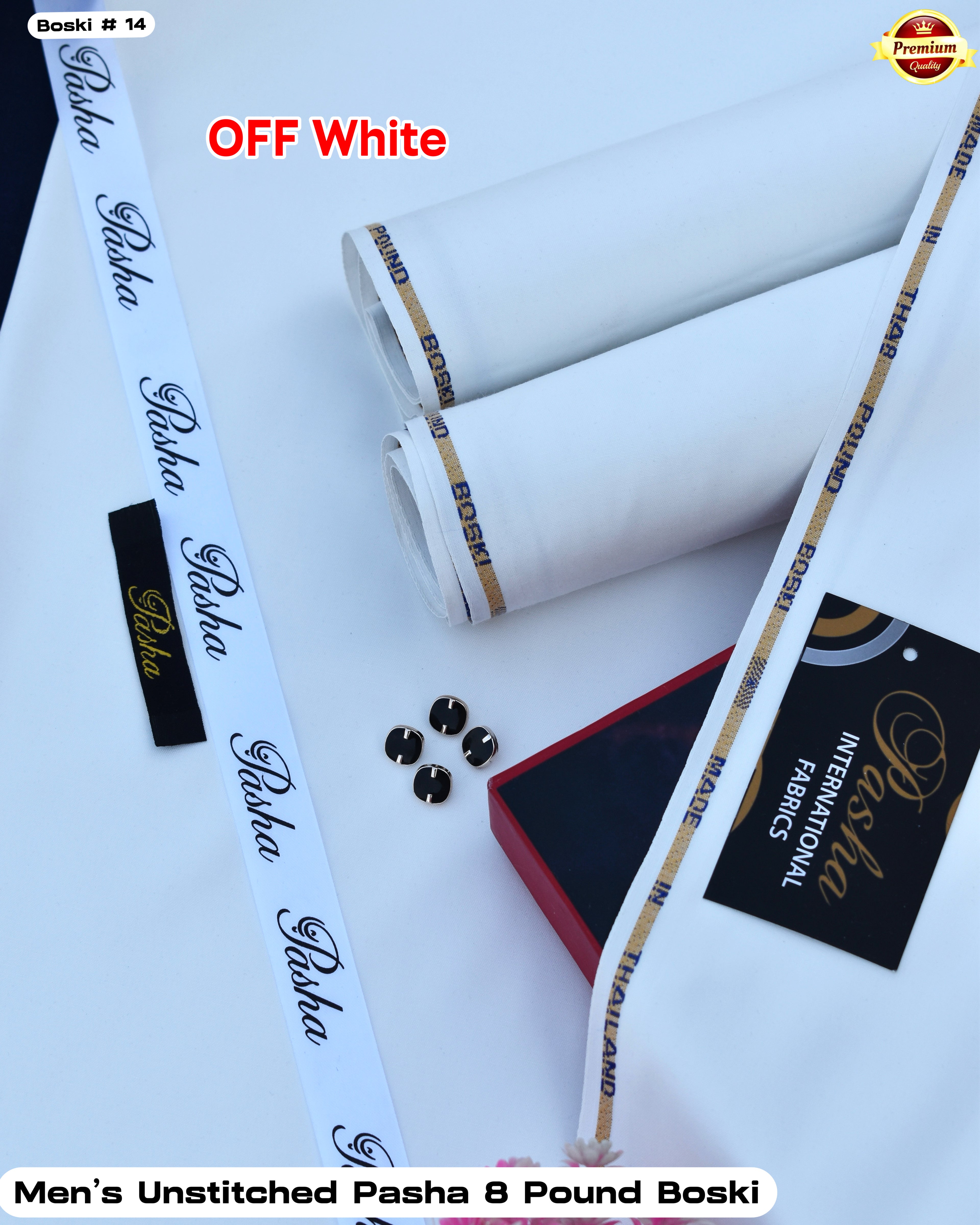 Pasha 8 Pound Italian Boski- OFF White